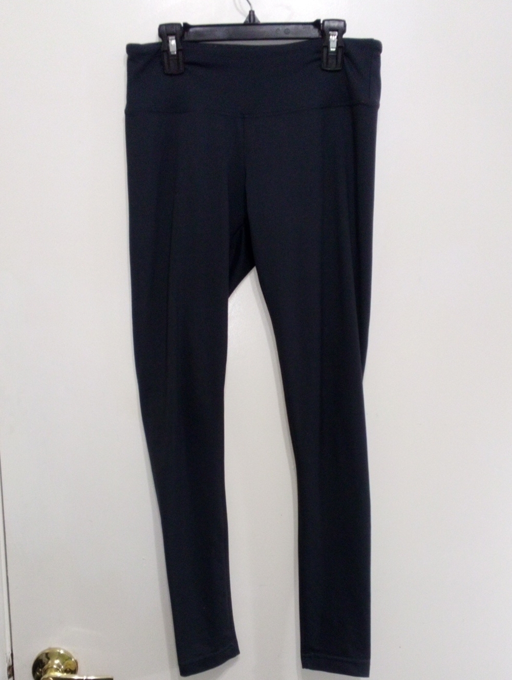 Women's Black High Waisted Full Length Athletic Yoga Leggings
